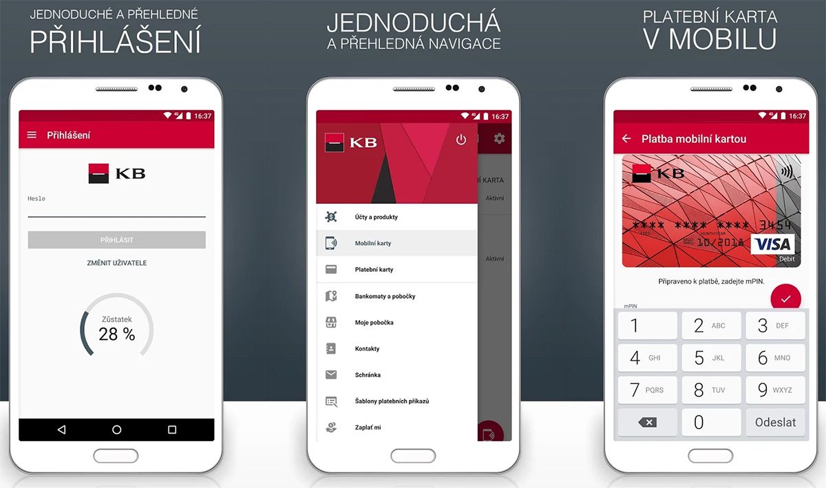 Komer n Banka Spou t Bezkontaktn Platby P es Telefon A Novou Mobiln 