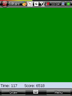 Solitare screen