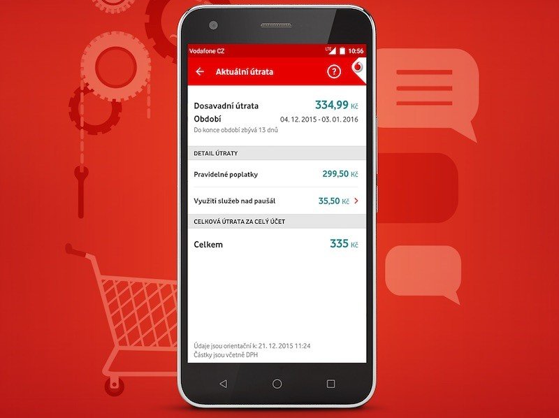 Aplikace Můj Vodafone