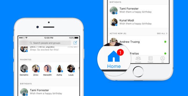 Facebook Messenger s novým vzhledem hlavní obrazovky: Všechny informace na jednou místě
