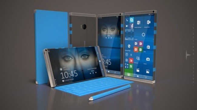 Surface Phone podle fanouška: 6 palců, 4 reproduktory a stojánek s klávesnicí
