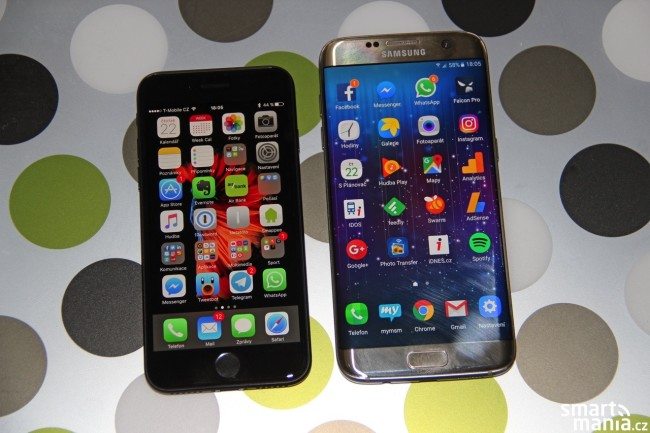 iPhone 7 a Samsung Galaxy S7 edge