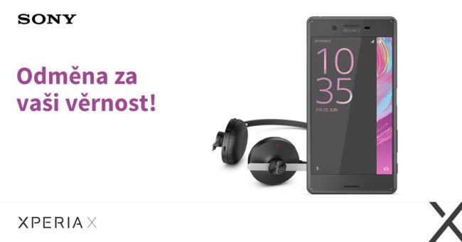 Při koupi smartphonu Xperia X získáte zdarma sluchátka Sony SBH60
