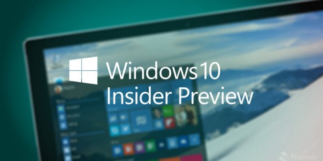 Windows 10 Insider preview