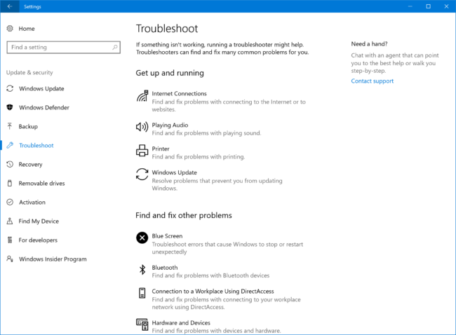 settings-troubleshoot