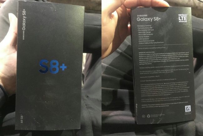 Takto bude vypadat prodejní balení Galaxy S8+