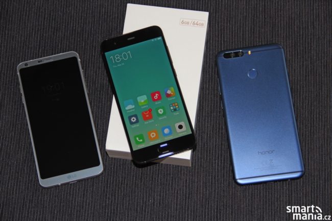 LG G6, Xiaomi Mi 6 a Honor 8 Pro