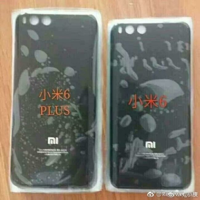 Zadní strana Xiaomi Mi 6 Pro a Mi 6