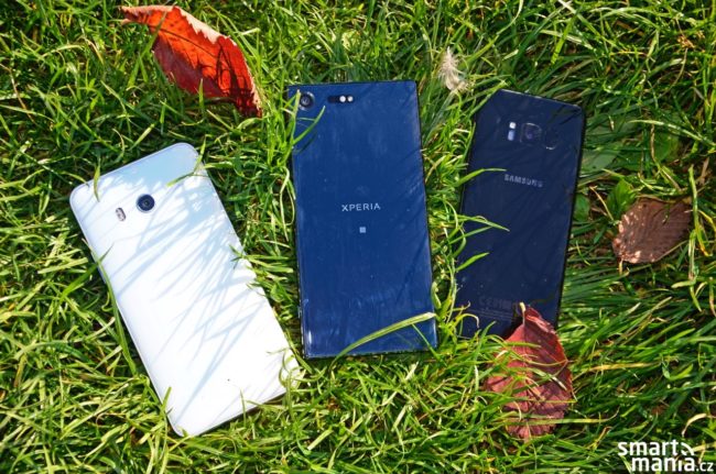 Hlavní hvězdy dnešního fotosouboje: HTC U11, Sony Xperia XZ Premium a Samsung Galaxy S8