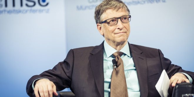 Bill Gates na snímku z roku 2017