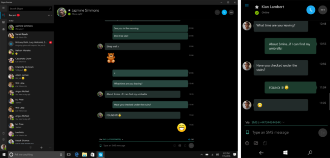 skypesms