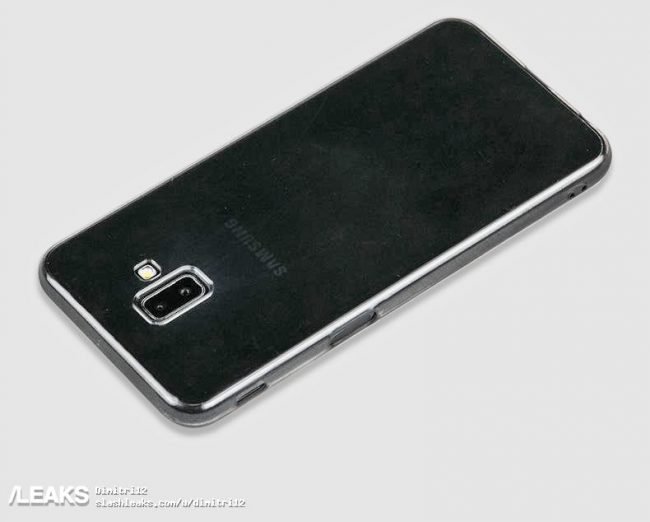 Maketa Samsungu Galaxy J6+ (Prime) odhaluje čtečku otisků na boku a duální fotoaparát