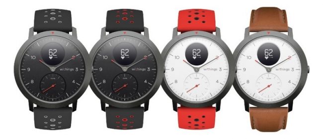 Hybridní chytré hodinky Withings Steel HR Sport se u nás prodávají ve dvou variantách a s několika tipy řemínků