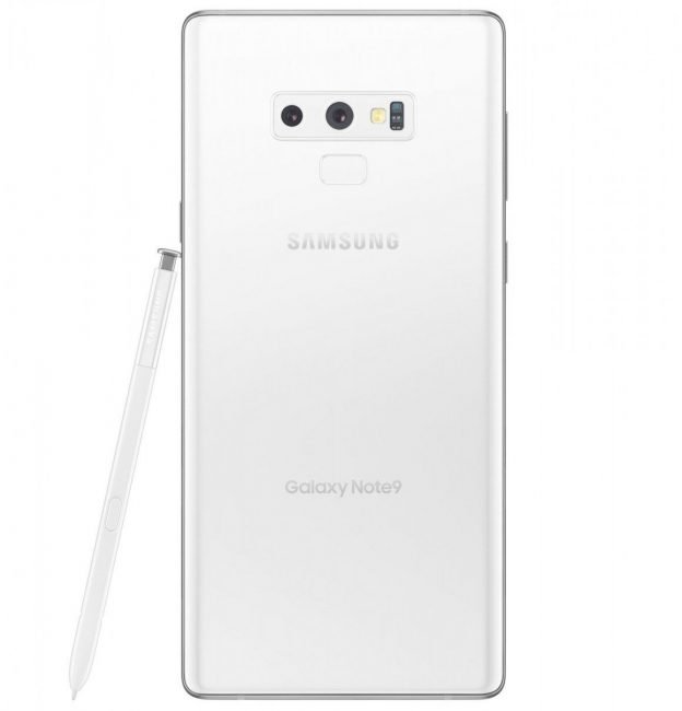Bílá barva by Samsungu Galaxy Note 9 rozhodně slušela.