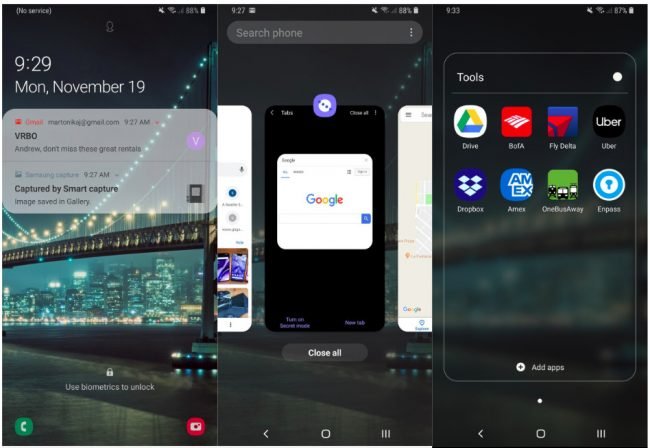 Takto vypadá Samsung One UI na Galaxy S9 (Android 9.0)