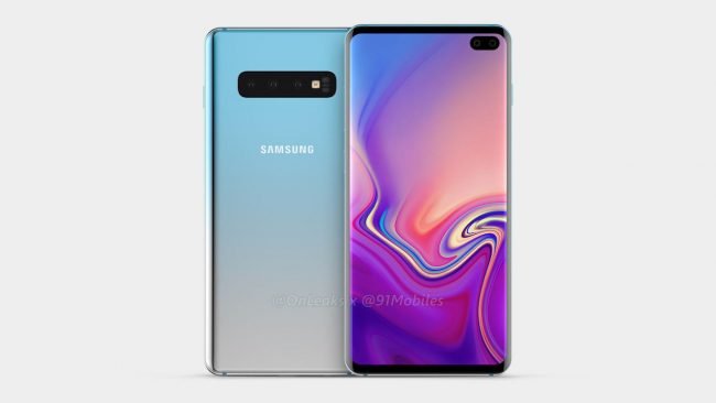 Rendery Samsungu Galaxy S10+ vytvořené na základě dostupných informací
