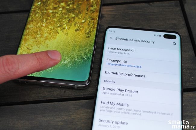 Samsung Galaxy S10 a S10+ nabízejí ultrasonickou čtečku přímo v displeji