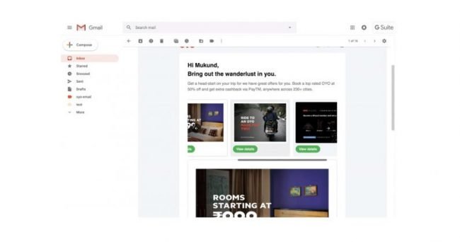 Gmail AMP