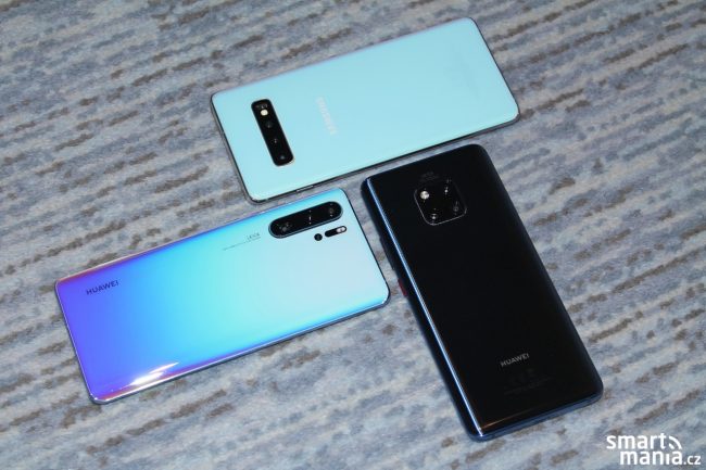 Tak který byste si vybrali? Huawei P30 Pro, Huawei Mate 20 Pro či Samsung Galaxy S10+? :-)