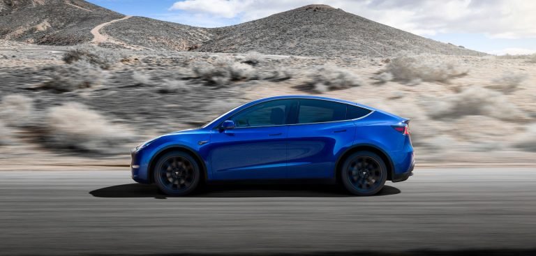 Tesla Model Y blue
