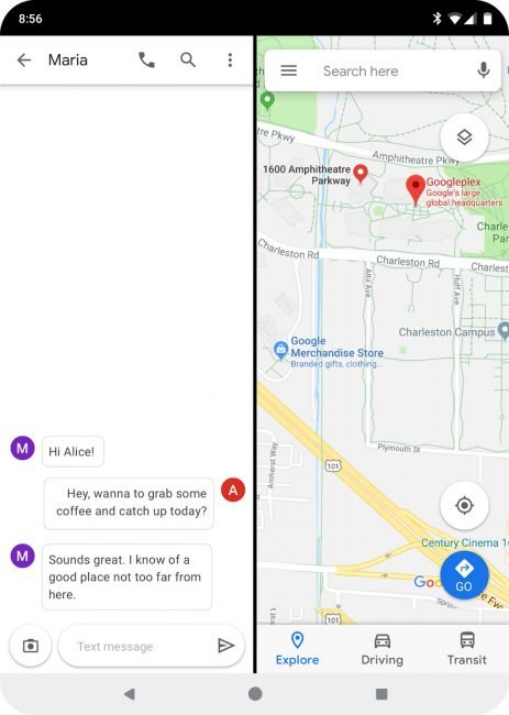multi Android Q bude přípravený na ohebné displeje