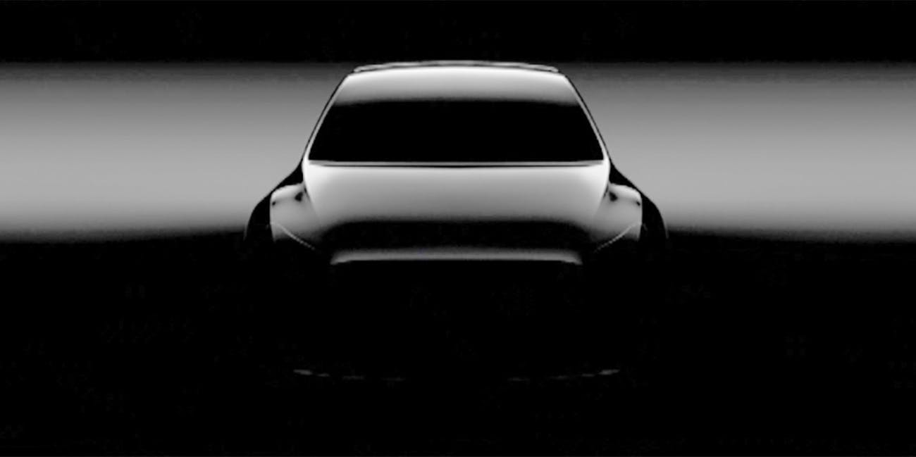 tesla model y teaser