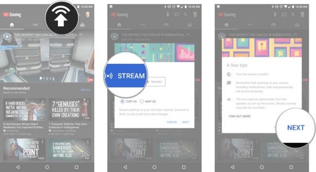 youtube gaming stream setup screens 01