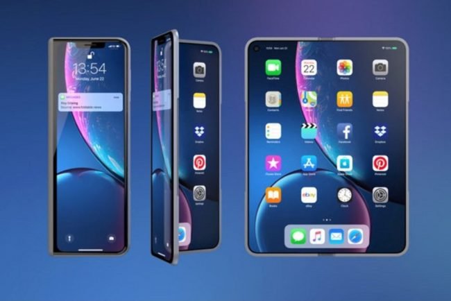 iphone fold iPhone a iPad v jednom? Apple má patent na zařízení, které se ohýbá nadvakrát