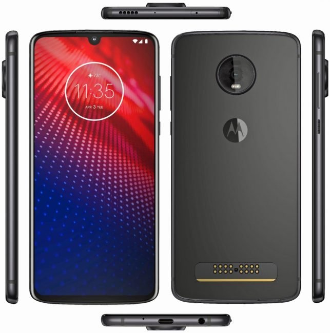 moto z4 Moto Z4 ze všech stran: nechybí čtečka otisků v displeji i sluchátkový jack