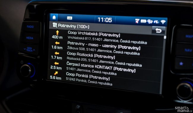 Nebo fulltextové vyhledávání bodů zájmů.