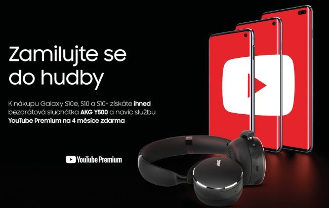 Samsung akce AKG Samsung naděluje: k nákupu smartphonu řady Galaxy S10 získáte bezdrátová sluchátka AKG