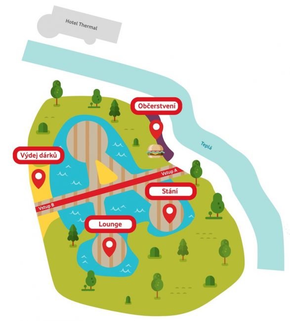Vodafone plaz mapa Vodafone pláž 2019 – mapa