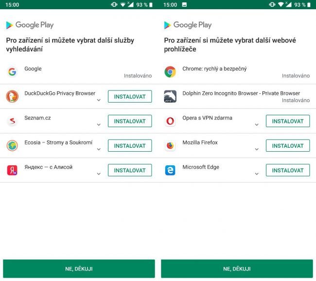 ballot android CZ Vyberte si internetový prohlížeč a vyhledávač. Android v Evropě dostává „ballot screen“