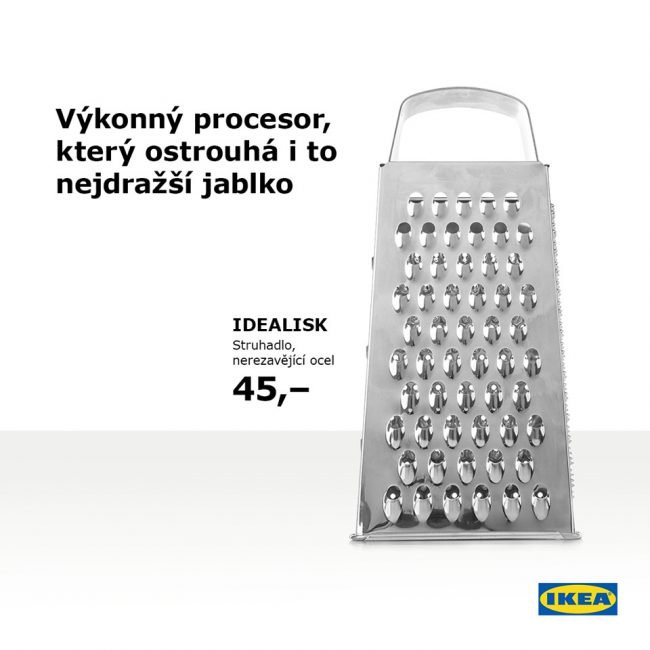 ikea struhadlo Ikea si vystřelila z Applu. V jejich nabídce také najdete supervýkonné „struhadlo”