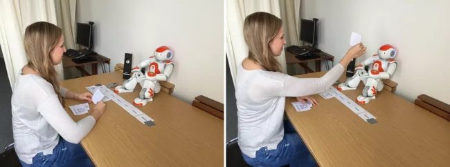 nao robot vypnuti experiment