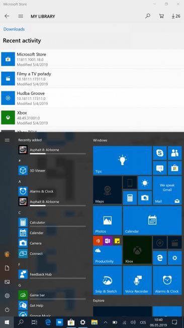 Windows 10 na Lumii 950 XL (screenshot)