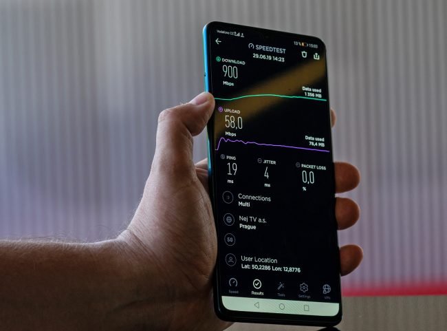 Vodafone 5G Karlovy Vary rychlost