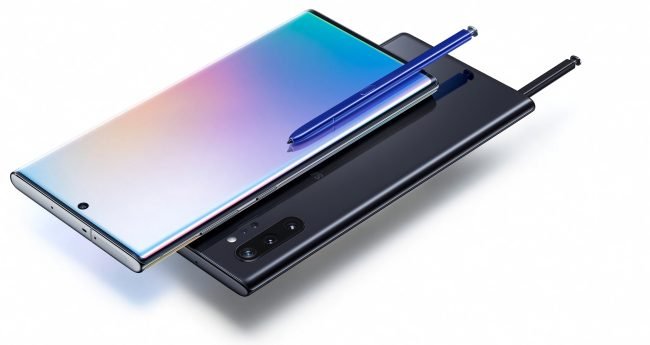 Galaxy Note 10 barvy