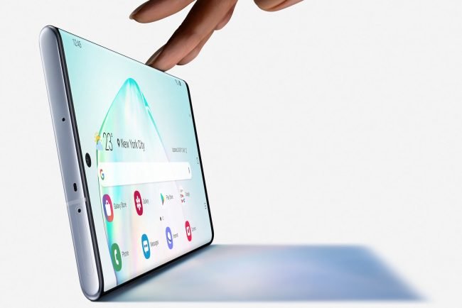 Galaxy Note 10 displej