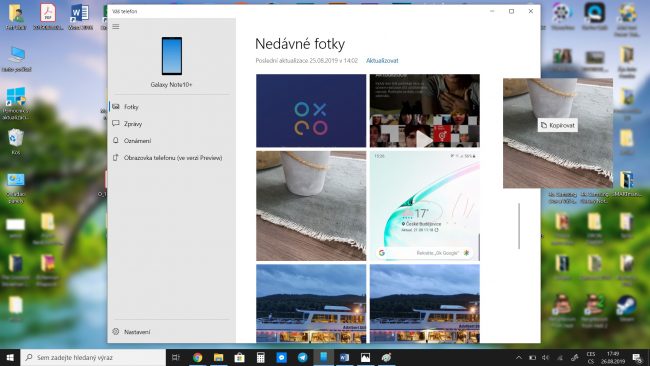 Samsung Windows link Note 10 screen3