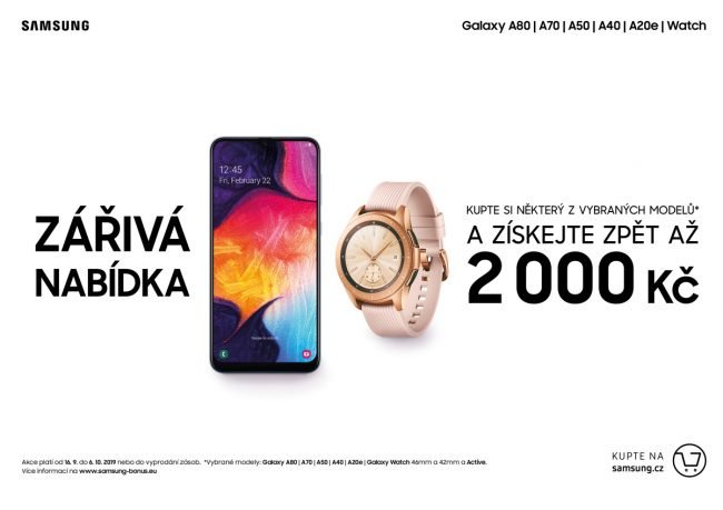 Galaxy A cashback šířka Galaxy A cashback šířka
