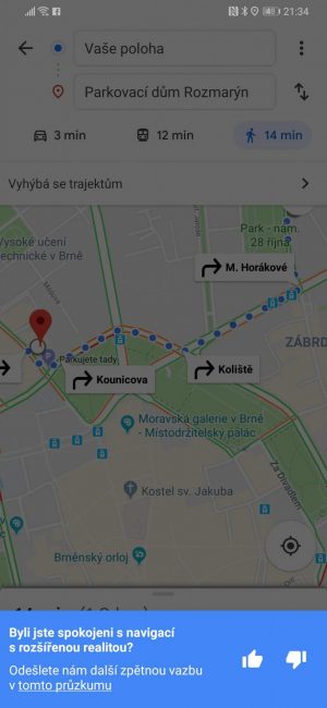 Google Mapy AR3