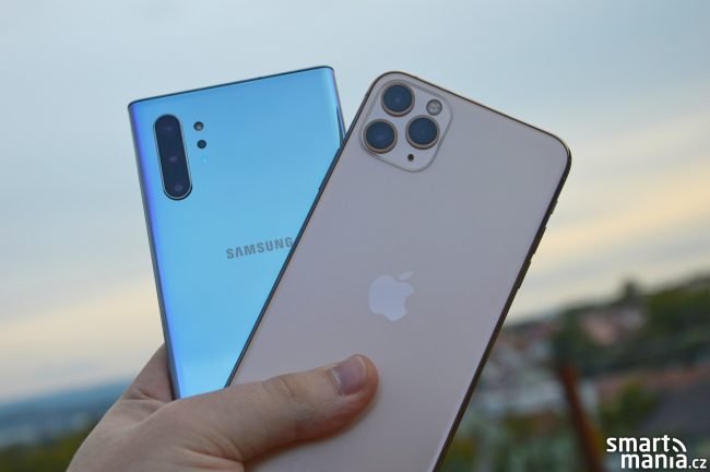Samsung Galaxy Note 10+ a Apple iPhone 11 Pro Max
