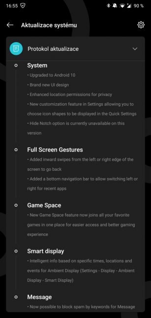 android 10 oneplus 6 changelog