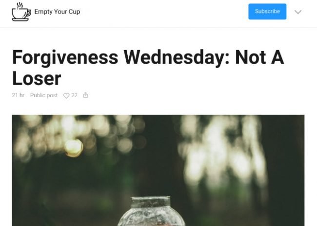 empty your cup