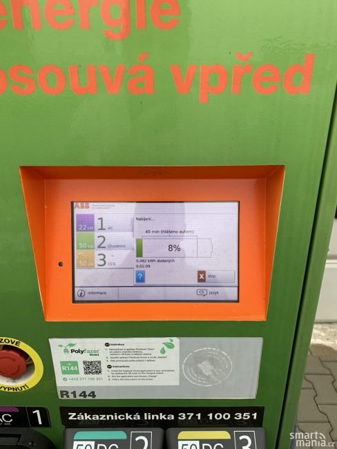 Na 80 % bude dobitá za 40 minut.