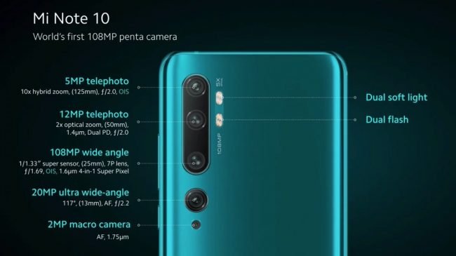 Mi Note 10 camera Mi Note 10 camera