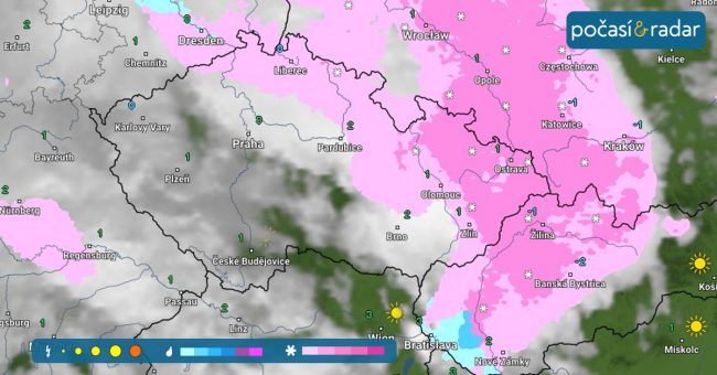 pocasiaradar Radar s podzimnim pocasim snih