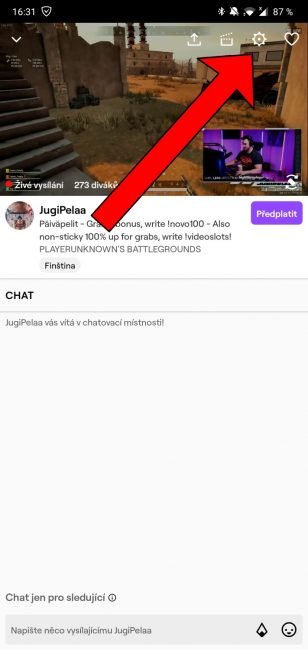 twitch na pozadi android 4
