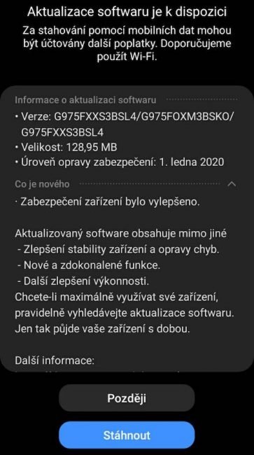 S10 update